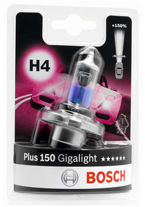 Фото Bosch H4 Gigalight Plus 150 Bosch 1 987 301 136